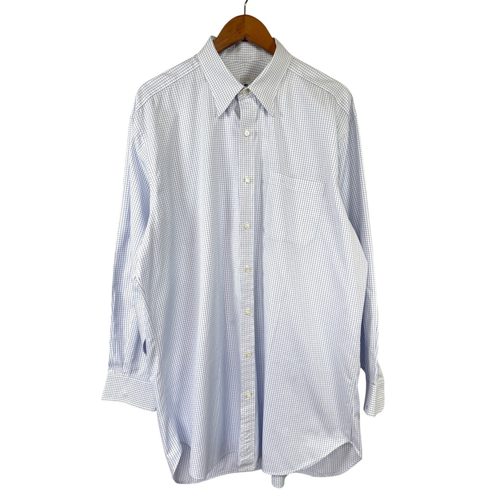 Robert Talbott Mens Estate Bespoke Custom Shirt 17.5 XL/XXL  Business Luxury